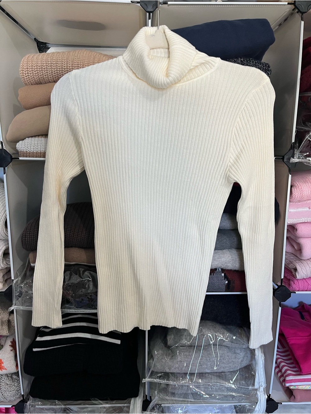 NWOT Rib Knit Turtleneck Sweater